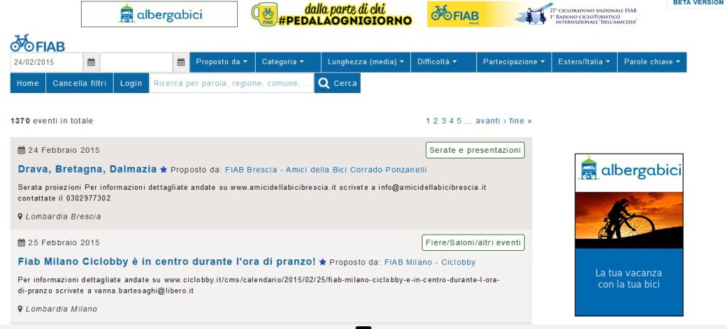 calendario nazionale Fiab